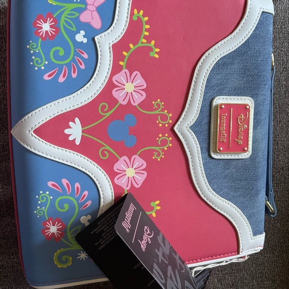 Disney Loungefly Western Mickey & Minnie Fringe Crossbody Bag Cowboy Cowgirl NWT - Picture 4 of 7